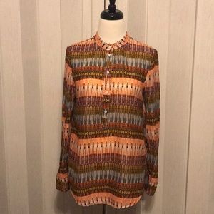 Mandarin collar H&M half-button up shirt